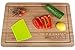 Marky Products All Natural Bamboo Wood Cutting Board With Drip Groove And Plastic Scraper - Professional Lightweight Premium Extra Large Durable Chopping Block Best For Your Kitchen