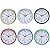 Hiquty Six Colors Vintage Round Modern Home Bedroom Time Kitchen Wall Clock ( Black )