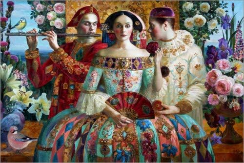 Poster 30 x 20 cm: Music Variation I by Olga Suvorova art print, new art poster