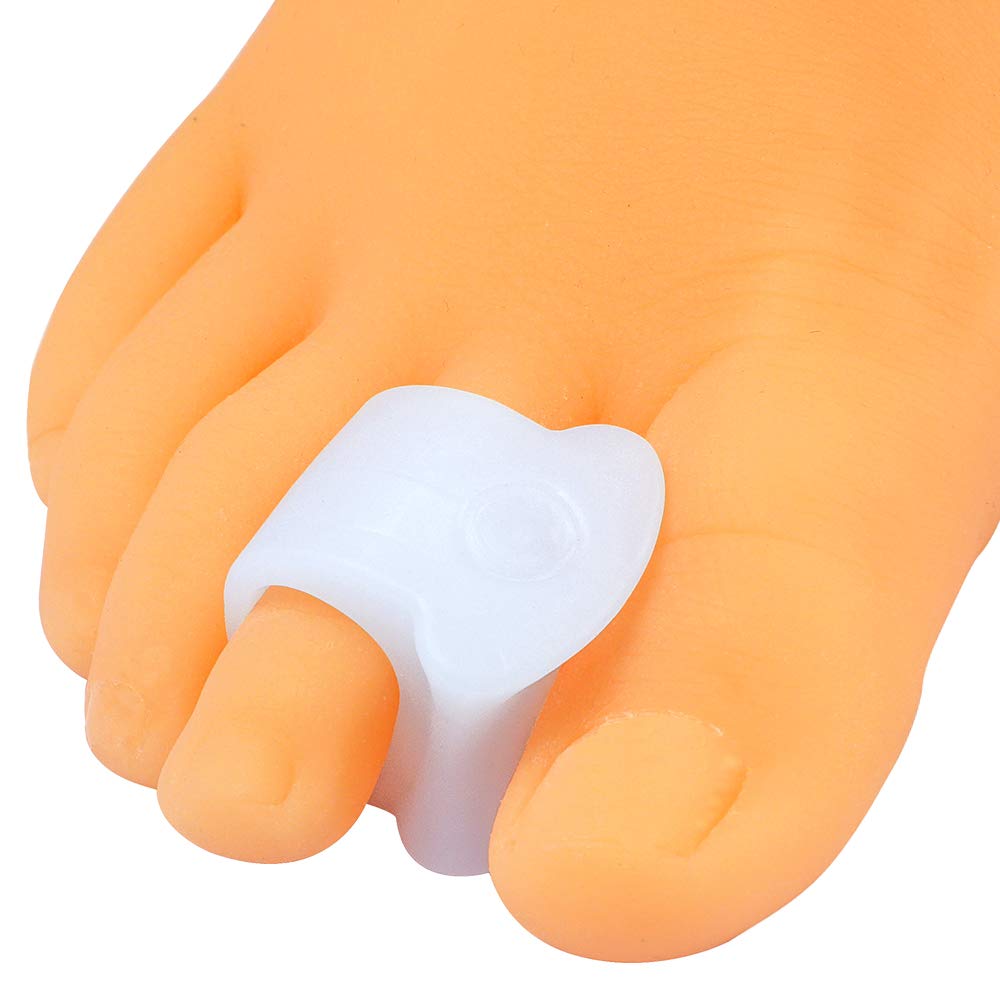 Promifun Medium Gel Toe Separators, 10 Packs of Toe Spacers, Silicone Toe Straighteners, Toe Correctors for Men and Women, Bunions, Overlapping Toe, Toe Alignment, Hammer Toe, Claw Toes