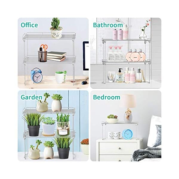 HapiRm-Cupboard-Organiser-Kitchen-Shelf-Organiser-Insert-Dish-and-Spice-Rack-Cupboard-Shelf-Stackable-for-Food-Kitchen-Accessories-and-Utensils-Made-of-Stainless-Steel-2-Pack HapiRm Kitchen Cupboard Organiser Shelf Organiser Kitchen Storage, Stackable Plate Organiser for Kitchen Cupboard…