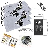 WATERCARBON Heated Seat For Toyota Prado Special-purpose 2 Wheel Switch Built-in Car Heated Seat Heater Pad Car Seat Warmer Covers Kit Uses Carbon Fiber Premium White Heating Pad 2 Seats