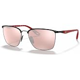 Ray-Ban Unisex Rb3673m Scuderia Ferrari Collection Square Sunglasses