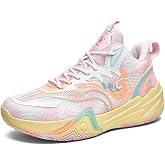 Aiscahent Basketball Shoes for Boys and Girls, Walking Running Shoes Breathable Comfortable Boys Sneakers for Little and Big Kids