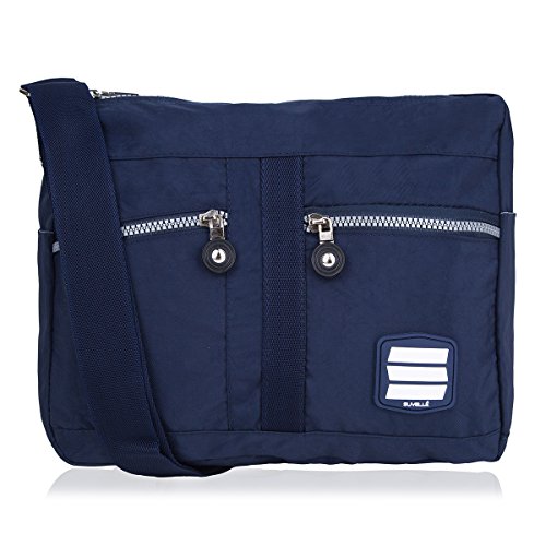 Crossbody-Bags-for-Women-Messenger-Nylon-Lightweight-Travel-Purse-Multi-Pocket-Shoulder-Bag-Handbags-Navy
