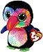 Ty Beanie Boos Tropical Birds Kiwi (Multi-Colored), Beaks (Toucan) & Gilda (Flamingo) Gift Set Bundle with Bonus Matty's Toy Stop Storage Bag - 3 Pack