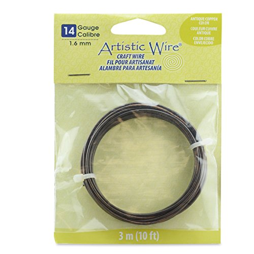 Artistic Wire 14 Gauge, Color, 10 feet Antique Copper Wire, None