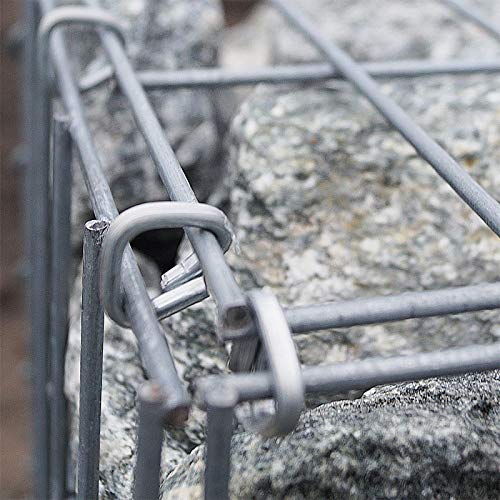 GABIONA Steinkorb-Gabione eckig, Maschenweite 5 x 20 cm, Tiefe 40 cm, Gabione 200 x 100 x 40 cm (L x H x T), C-Ring – Bild 4