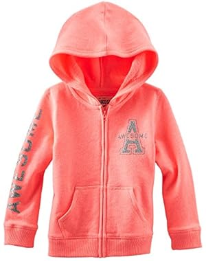 Carters OshKosh Baby Clothing Outfit Girls Bright Coral French Terry Hoodie