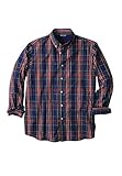 Kingsize Men's Big & Tall Wrinkle-Resistant Plaid Shirt