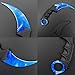 WeTop Karambit Knife, CS-GO for Hunting Camping Fishing Self Defenses and Field Survival, Stainless Steel Fixed Blade Tactical Knife with Sheath and Cord (Blue Sky).