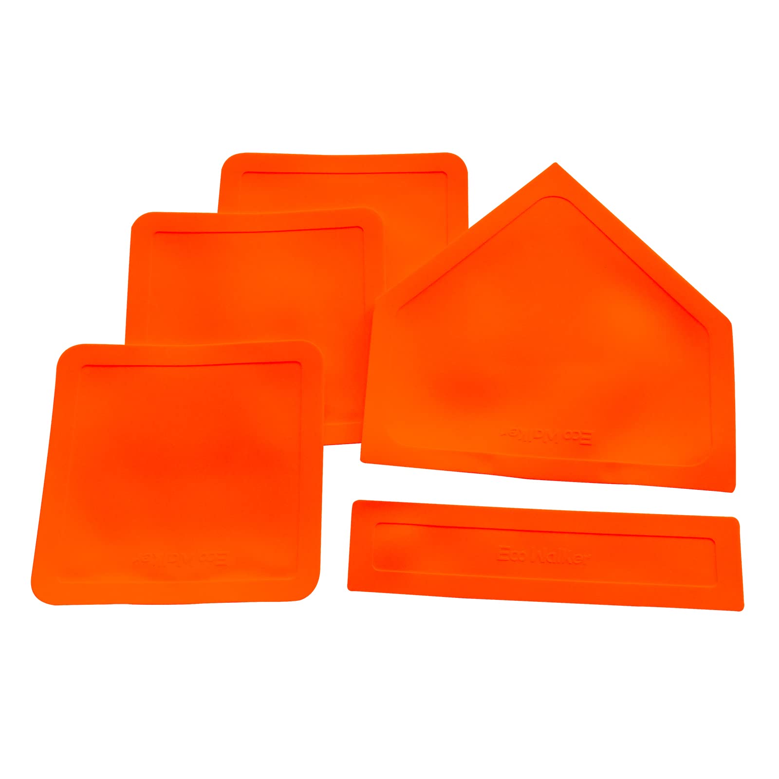 Eco Walker Thrown Down Baseball Bases Perfect for Baseball, Teeball, Softball, Kickball, Kids, Backyard, Practice and School (Orange)