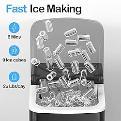 SPECILITE Ice Makers Countertop, Compact Ice