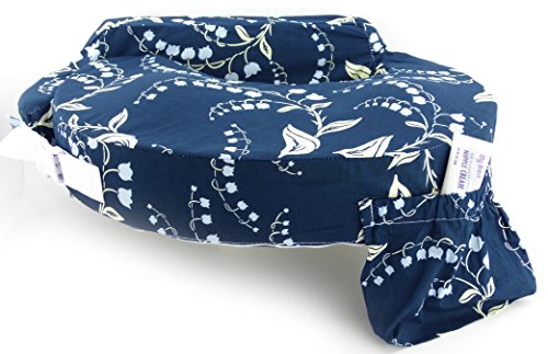 almohada de postura de lactancia original my brest friend, campanillas azules