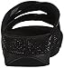 FitFlop Women's Slinky Rokkit Criss-Cross Slide Sandal, Black, 7 M US