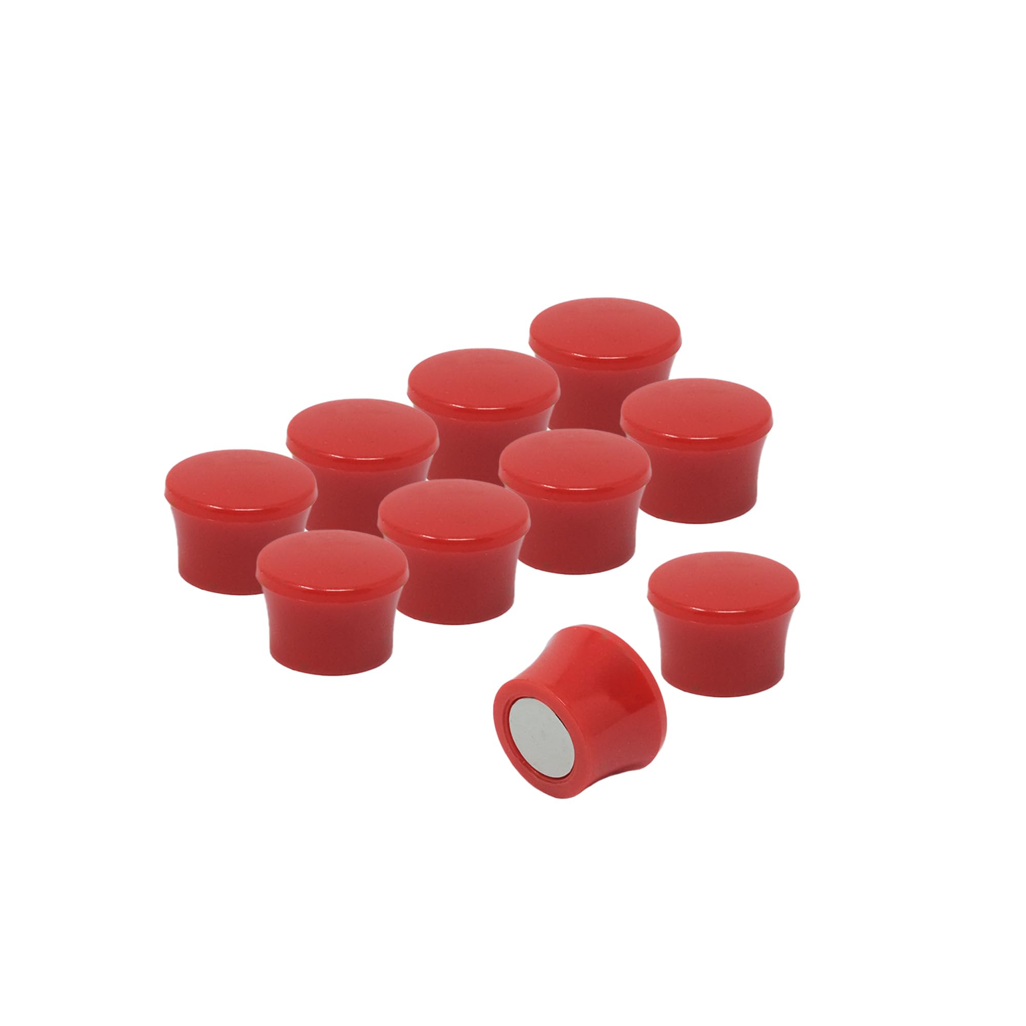 Small High Power Purple Memo Board Magnets for Fridge, Whiteboard, Noticeboard, Filing Cabinet - Pack of 10