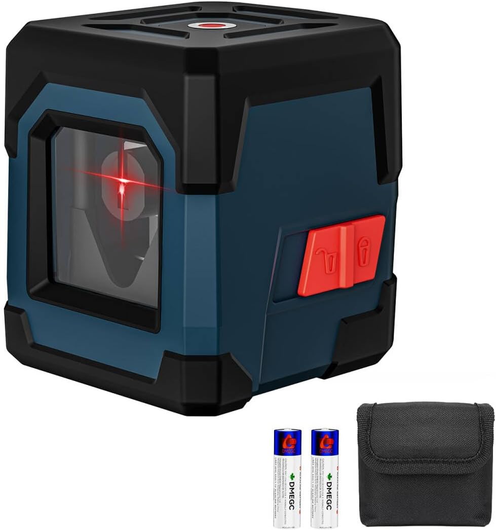 RockSeed Cross Line Laser Level LV1 Self-Leveling 360° Horizontal Vertical