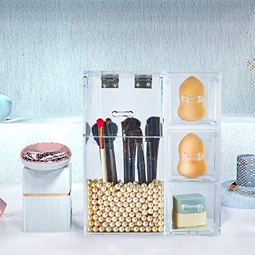 Vivi&StitchMake up Brush Holder, Premium Clear Acrylic Makeup