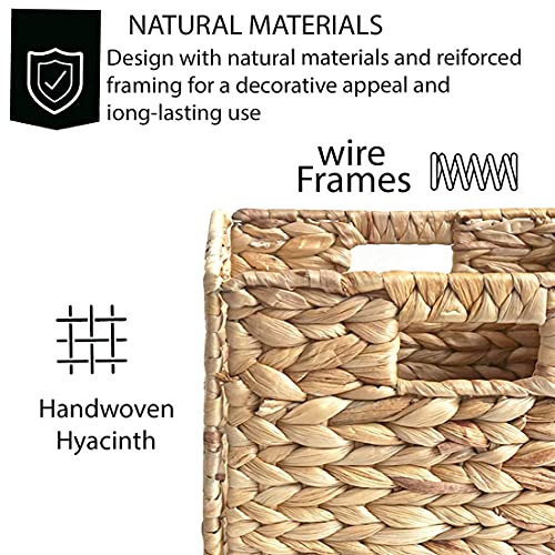 Home Fresh 6 Pack Baskets for Pantry Food Storage Organizer Basket