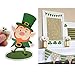 PBPBOX St Patrick's Day Decorations Shamrock Clings 52 Pcs Removable Window Clings 3 Sheet