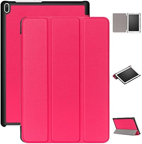for Lenovo Tab 4 10 Case, [NOT for Lenovo Tab 4 Plus 10"] WXZipo Premium Slim Book Style Smart Cover with Stand and Auto Wake/Sleep Case for Lenovo Tab 4 10 (TB-X304F,N) - Rose