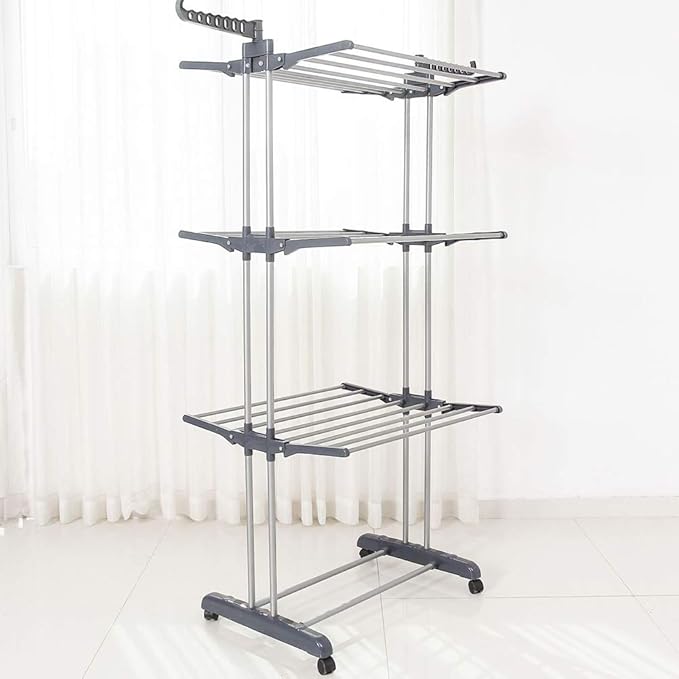 Qukoielly Wäscheständer Abdeckung PVC - Transparenter Regenschutz Für Balkon & Garten