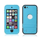 Waterproof Case for iPod 5 iPod 6,OWKEY Shock Snow Dust Dirty Proof Full-sealed Protective Case Built-in Touch Screen & Kickstand for Both Apple iPod Touch 5th & 6th.