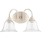 Quorum 5110-2-170 Transitional Two Light Vanity from Spencer Collection in White Finish,