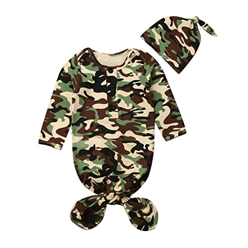 image for Newborn Baby Swaddle Sack Wearable Blanket Crib Sleeping Bag Headband/