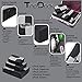 TripDock Various Packing Cubes 6 Set Lightweight Travel Luggage Organizers (1Black(1Large+1Medium+1Small+1Slim+1 Shoes bag+1Laundry bag))