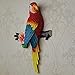 MTinHD Decorative Parrot Wall Mount Sculpture and Statue, Red