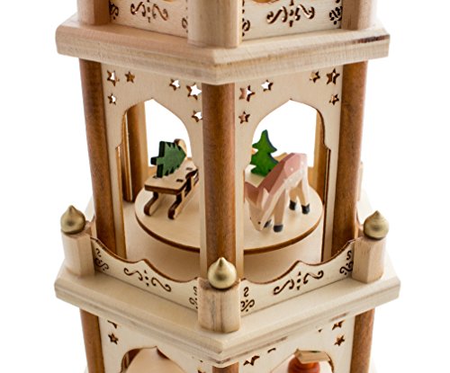 2 BRUBAKER+Christmas+Decoration+Pyramid+Nativity