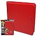 BCW Supplies 12-Pocket Z-Folio LX Trading Card Albums, Red