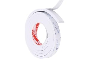 PATIKIL 2m/6.6ft Sealing Foam Tape, 3cm Wide 8mm Thick Single Sided Weather Stripping Door Seal Strip for Window Door Insulat