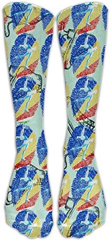 Figure Skating Unisex Funny Casual Athletic Warm Winter Crew Socks For Women For Men