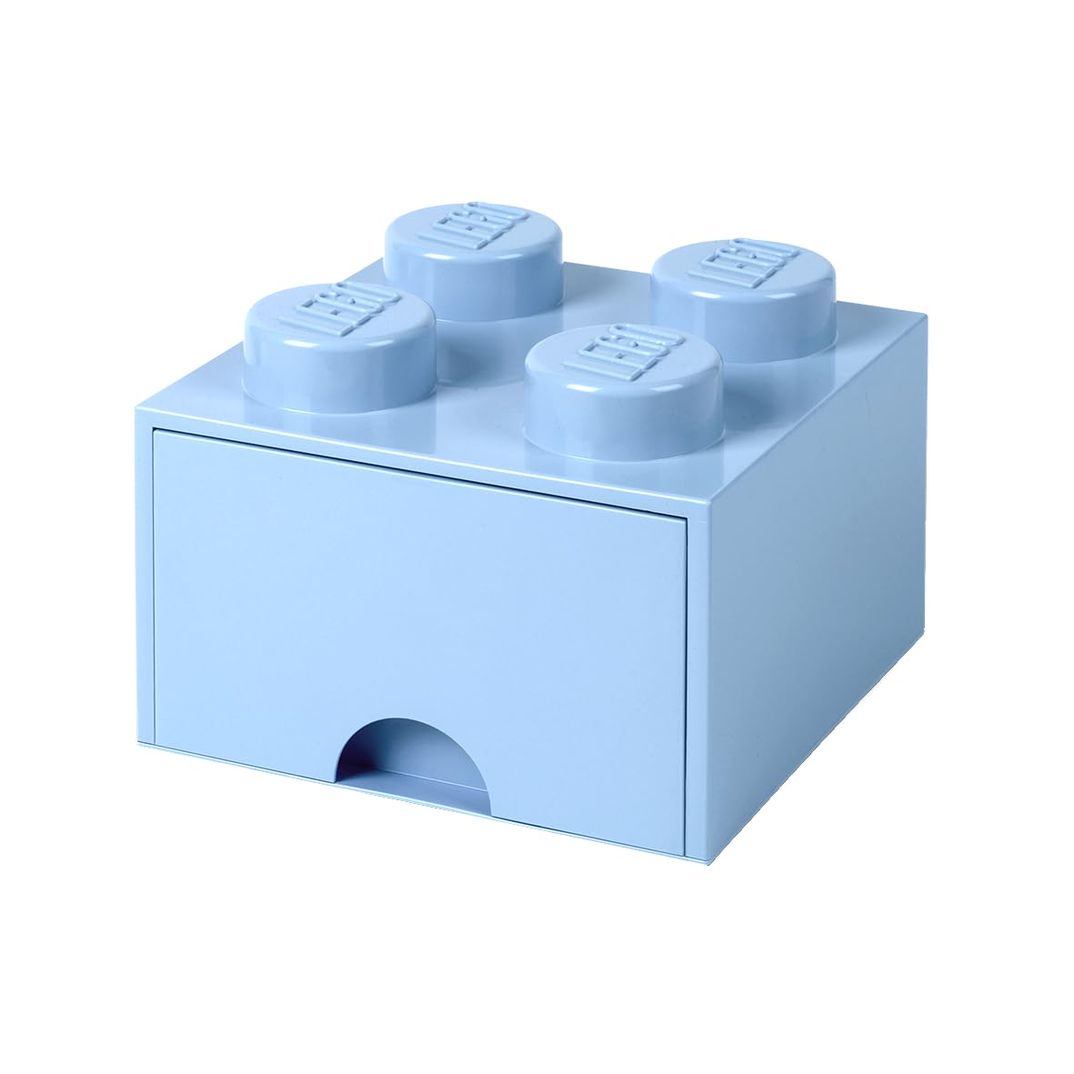 LEGO Brick with 4 Knobs and Drawer Light Royal Blue - Storage Box for LEGO Toys Desk Drawers and Office Supplies Stackable Storage Box Home Decoration — image 1