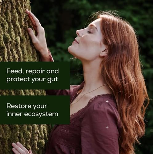 Ancient + Brave True Biome Fibre & Gut Health Powder – Prebiotics, Postbiotics & L-Glutamine – PHGG Soluble Fibre for Digestive Health, Microbiome Balance