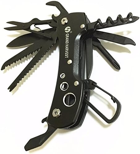 SWELLTOOL Swiss Army Knife Multitool for your Pocket Classic Key Chain and Opener Great for Camping Hiking and Collection Tools are Sharp Light and Compact have Scissors All Stainless Steel Best Deal