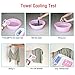Newild Cooling Towel (43x12 inches) Perfect For Sports, Yoga, Workout, Fitness, Gym, Pilates, Travel, Camping and More,With Waterproof Bottle Package (Color: Gray)