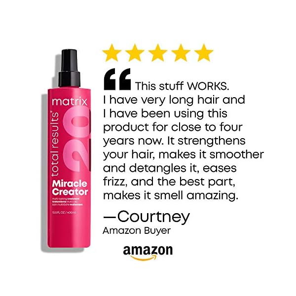 Matrix-Total-Results-Miracle-Creator-20-Multi-Benefit-Hair-Styling-Primer-Nourishes-Hair-200-ml Matrix Multi-Tasking Hair Treatment, Leave-In Conditioner and Heat Protector with 20 Benefits, Total Results, Miracle…