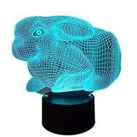 YSNJL Colorful Touch 3D LED Vision Light USB Gift 152D Small Table Lamp