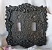 Rustic Brown Cast Iron Double Switch Cover Plate