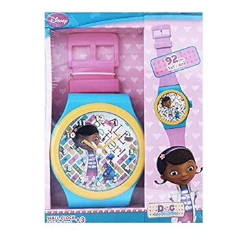 Disney Doc Mcstuffins Giant Wall Clock 92 Cm Amazon Co Uk Toys