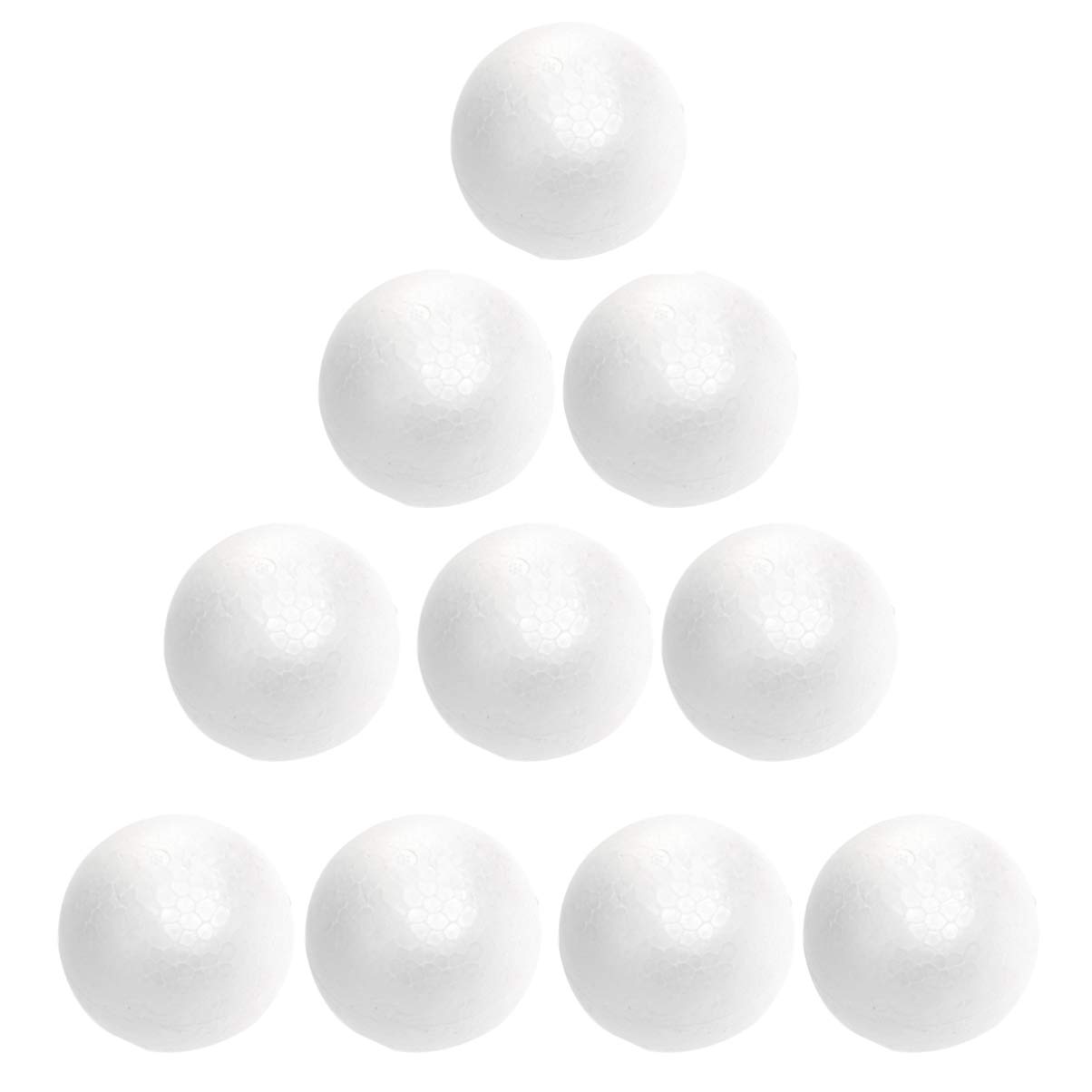 10pcs Christmas Ball Ornaments Ball Crafts Shapes Craft Balls (6cm)