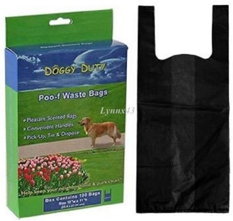 500 Dog Doggie Pickup Poop Clean UP Waste Bags/EZ - TIE Handles Made in USA
