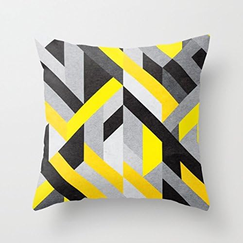 SkuGo Throw Pillow Case 16 X 16 Inches / 40 By 40 Cm(each Side) Nice Choice For Chair Outdoor Adults Festival Home Office Club Geometry