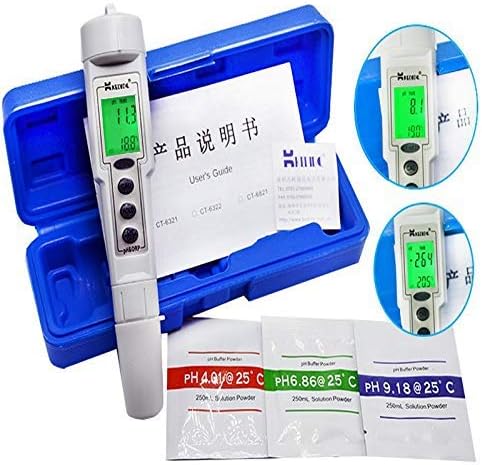 ph Meter Digital Water orp ph Tester Soil ph Pen Test for Water ORP/PH 2 in1 Meter for Aquarium Swimming Pool Solids Industrial Laboratory ±0.1 pH Accuracy, 0-14.0 pH Range