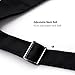 esonmus Adjustable Chef Apron Multi-Purpose Kitchen BBQ Restaurant Apron Cooking Grilling Waiter Apron with Adjustable Neck Belt Ultra Long Waist Ties Two Front Pockets for Anyone-Black
