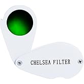 Chelsea Filter for Gemstone Identification Quickly Distinguish Genuine Emeralds, Rubies, Sapphires, Aquamarine Glass Filter,