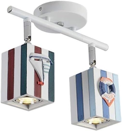 DGYZ Ceiling Spotlight,Wall Spotlights Modern Rotatable LED Spotlights Ceiling Spotlights, Cafe Bedroom Kitchen Lighting, E27, Light Source (Color : White light, Size : 2)